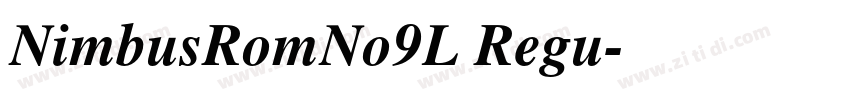 NimbusRomNo9L Regu字体转换